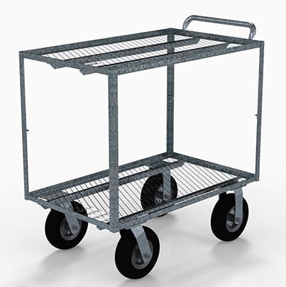 Galvanized Shopper Cart