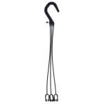36cm 3 Strand Hanger w Label Holder