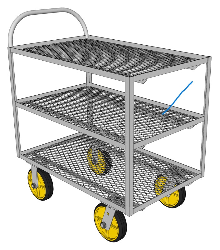Shopper Cart Optional Middle Shelf